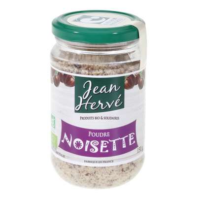 Poudre de noisette de Sicile broyée à la meule de pierre BIO, Jean Hervé (150 g)