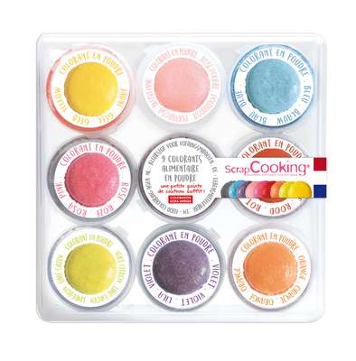 Mini Colorants Artificiels En Poudre, Scrapcooking (x9)