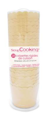 Boite Caissettes De Cuisson Kraft, Scrapcooking (x25)