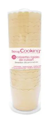 Boite Caissettes De Cuisson Kraft, Scrapcooking (x25)