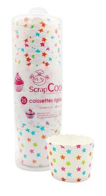 Boite Caissettes De Cuisson étoiles, Scrapcooking (x25)