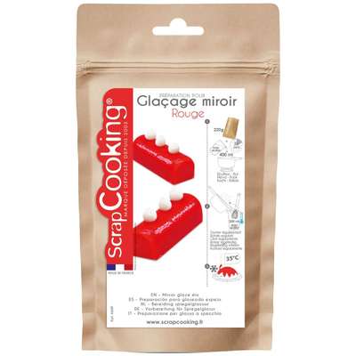 Mix Glaçage Miroir Rouge, Scrapcooking (220g)