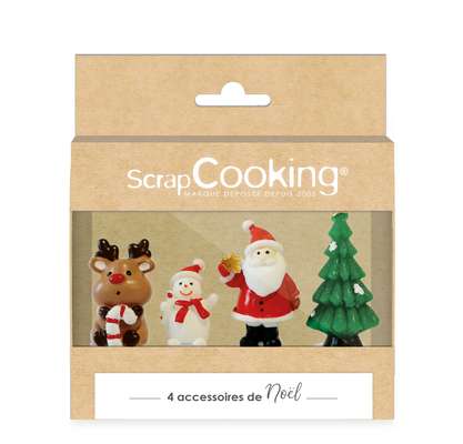 4 accessoires "Sweet Xmas", Scrapcooking (x4)