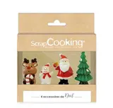 4 accessoires "Sweet Xmas", Scrapcooking (x4)