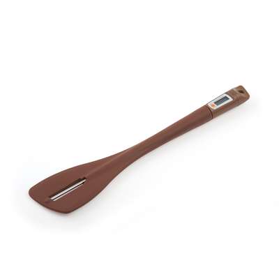Thermospatule en silicone marron Thermo Choc, Silikomart