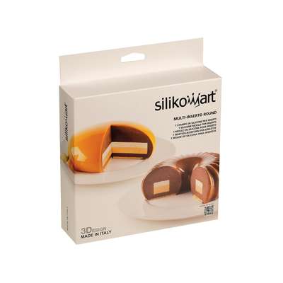 Moule silicone à multi-inserts rond, Silikomart