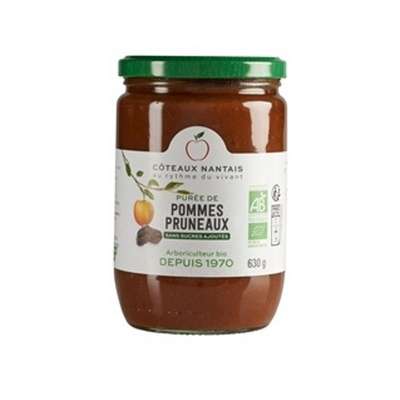 Purée de pommes pruneaux BIO, Coteaux Nantais (630 g)