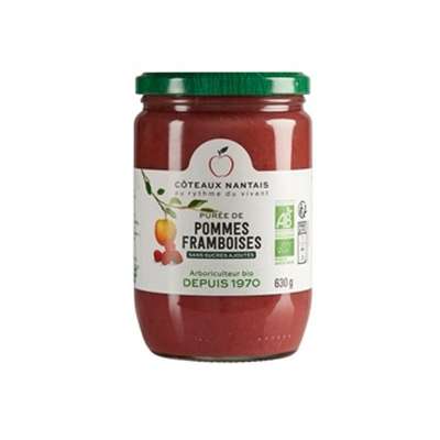 Purée pomme framboise  BIO, Coteaux Nantais (630 g)