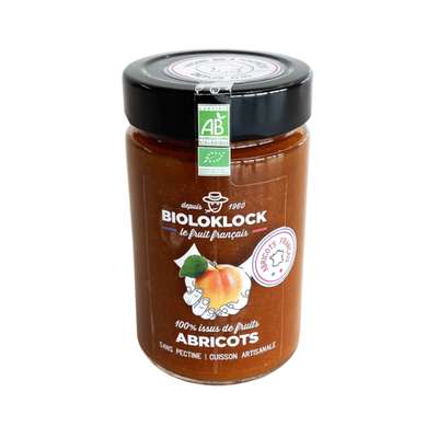 100% issus de fruits Abricot France BIO, Biolo'klock (210 g)