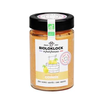 Purée de coing France BIO, Biolo'klock (190 g)