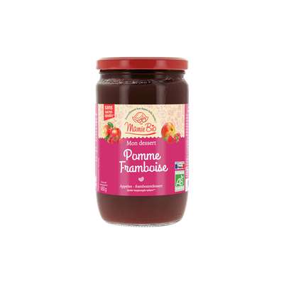 Dessert pomme framboise BIO, Mamie Bio (680 g)
