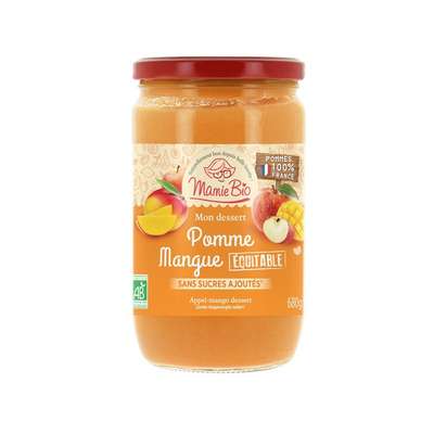 Dessert pomme mangue BIO, Mamie Bio (680 g)