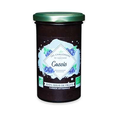 100% issus de fruits cassis BIO, Chaudrons de Garonne (275 g)