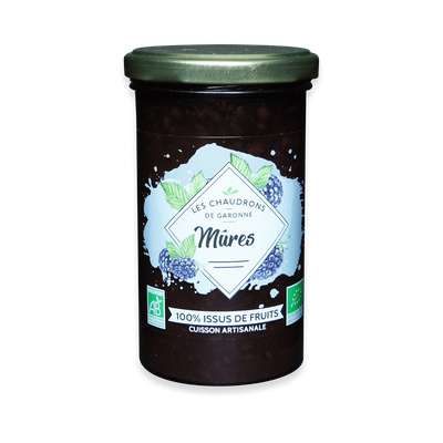 100% issus de fruits mûre BIO, Chaudrons de Garonne (275 g)