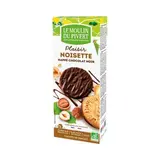 Plaisir noisette nappé de chocolat noir 100 % Vegan BIO, Le Moulin du Pivert (130 g)