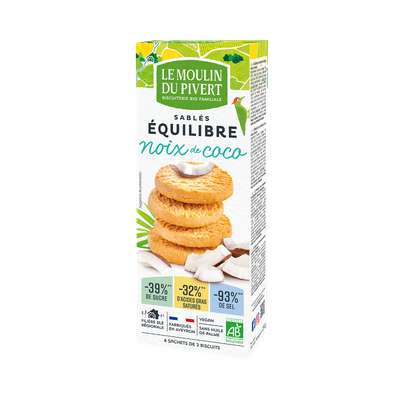 Equi'libre coconut BIO, Le Moulin du Pivert (135 g)