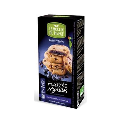 Fourrés myrtilles vegan BIO, Moulin du Pivert (175 g)