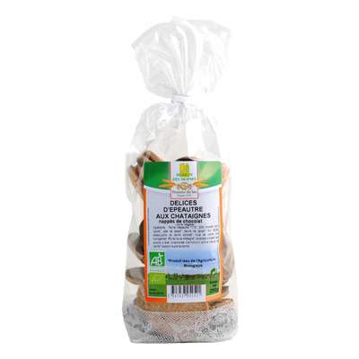 Délices aux châtaignes nappées de chocolat BIO, Moulin des Moines (250 g)
