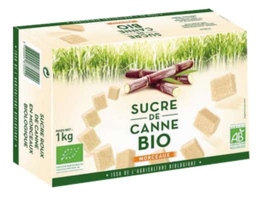 Sucre roux de canne en morceaux BIO, L&H (1 kg)