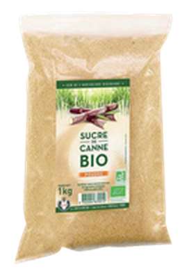 Sucre roux de canne en sachet BIO, L&H (1 kg)
