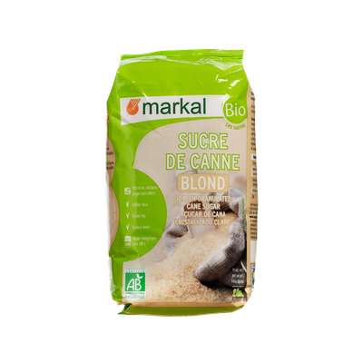 Sucre blond canne BIO, Markal (1 Kg)