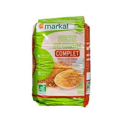 Sucre canne complet BIO, Markal (750 g)