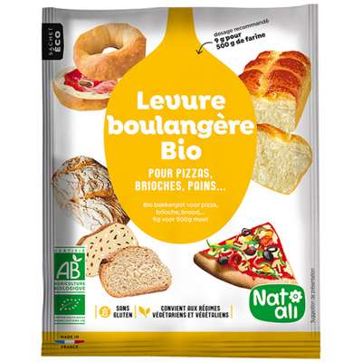 Levure boulangère sèche BIO, Natali (54 g)