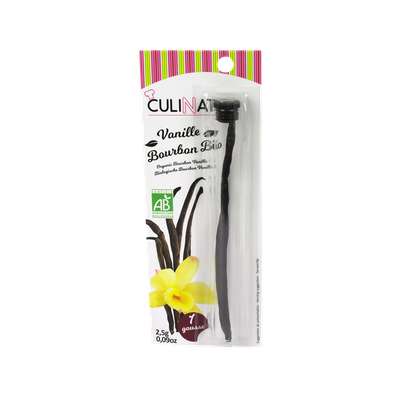 Gousse de vanille Bourbon  BIO, Culinat (x 1, 2.5 g)