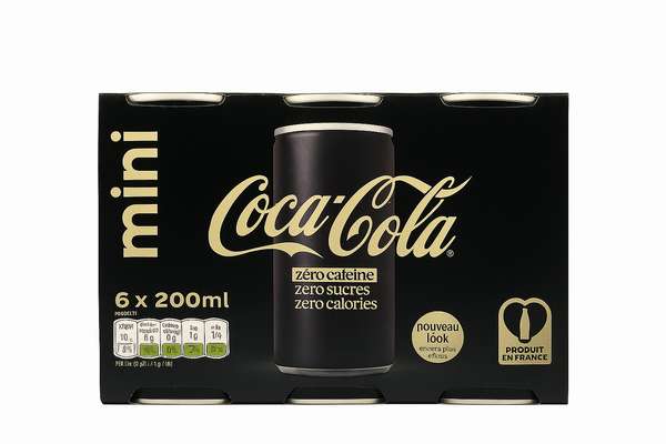 Pack de mini Coca-cola sans sucres sans caféine (6 x 20 cl)