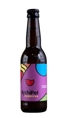 Kombucha aux feuilles de cassissier BIO, Archipel (33 cl)