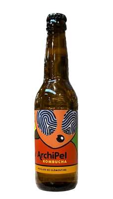 Kombucha feuilles de clémentine BIO, Archipel (33 cl)