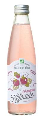Kéfir frais de fruit - Framboise BIO,  Kéfirade (25 cl)