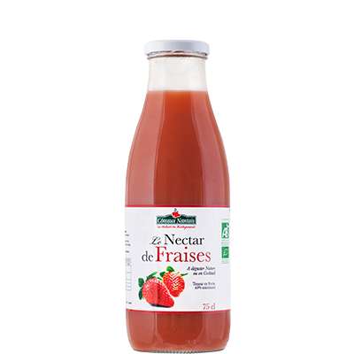 Nectar de fraises BIO, Coteaux Nantais (75 cl)