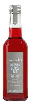 Infusion glaçée framboise - menthe BIO, Alain Milliat (33 cl)