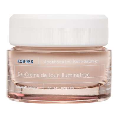 Gel-Crème de Jour Illuminateur - Rose Sauvage Apothicaire, Korres (40 ml)