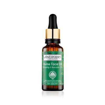 Huile visage Cynorrhodon & Avocat - Divine, Antipodes (30 ml)