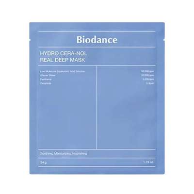 Masque hydratant à l’acide hyaluronique et aux céramides, Biodance