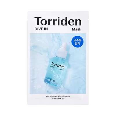 Masque hydratation intense à l'acide hyaluronique, Torriden