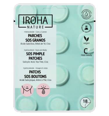 Patchs SOS bouton, IROHA (x 18)