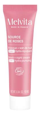 Masque soin hydra/repulpant 2 en 1 - Source de Roses, Melvita (10 ml)