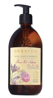 Savon liquide Rose Safran, Durance (500 ml)