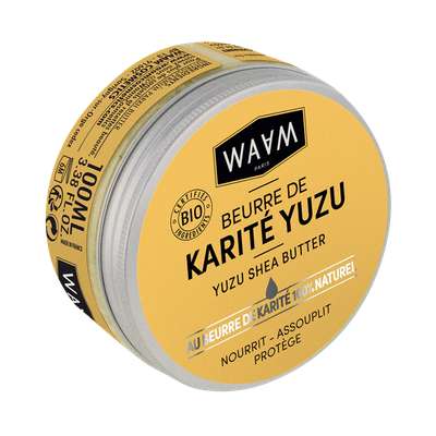 Beurre de karité brut au yuzu BIO, Waam (100 ml)
