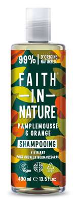 Shampoing pamplemousse & orange, Faith In Nature (400 ml)