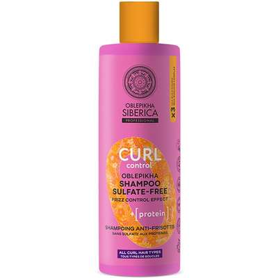 Shampoing Curl sans sulfate à l'argousier contrôle des boucles, Natura Siberica (400 ml)