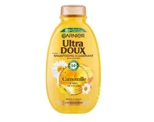 Shampoing Camomille & Miel - cheveux blonds, Ultra Doux (300 ml)