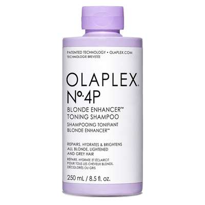 Shampoing déjaunissant pour cheveux blonds et gris N°4P, Olaplex (250 ml)