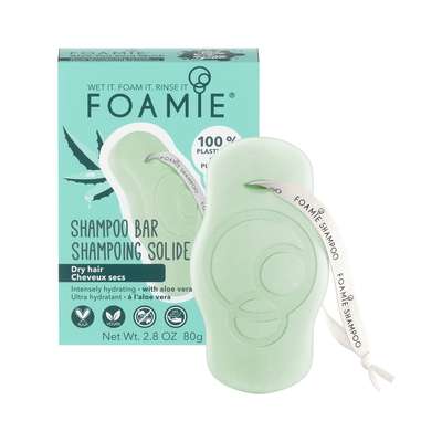 Shampoing solide Aloe You Vera Much - cheveux secs, Foamie (80 gr)