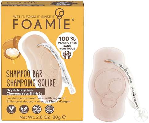 Shampoing Solide - Kiss Me Argan Cheveux Secs & Frisés, Foamie (80 gr)