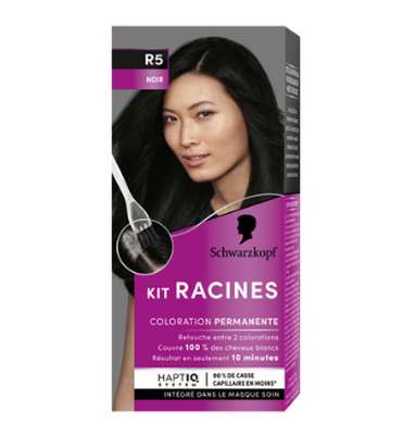 Coloration permanente 5 noir - Kit racine, Schwarzkopf (70g)