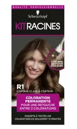 Coloration permanente châtain clair à châtain - Kit racine, Schwarzkopf (70 g)